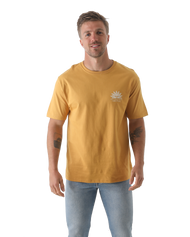 The Salt Water Seeker Mens Kaleidoscope T-Shirt in Faded Mustard