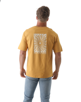 The Salt Water Seeker Mens Kaleidoscope T-Shirt in Faded Mustard