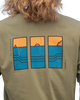 The Salt Water Seeker Mens Trio T-Shirt in Faded Khaki