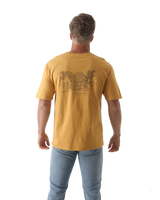 The Salt Water Seeker Mens Hideout T-Shirt in Faded Mustard
