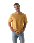 The Salt Water Seeker Mens Hideout T-Shirt in Faded Mustard