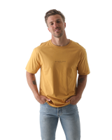 The Salt Water Seeker Mens Hideout T-Shirt in Faded Mustard