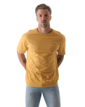 The Salt Water Seeker Mens Map 3.0 T-Shirt in Faded Mustard