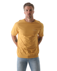 The Salt Water Seeker Mens Map 3.0 T-Shirt in Faded Mustard