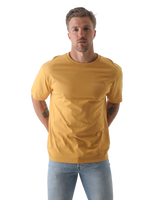 The Salt Water Seeker Mens Map 3.0 T-Shirt in Faded Mustard