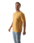 The Salt Water Seeker Mens Map 3.0 T-Shirt in Faded Mustard