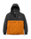 Oceanic Insulated Jacket in Black & Retro Orange
