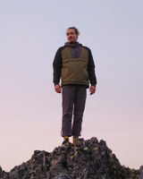 Oceanic Insulated Jacket in Black & Khaki