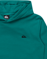 The Quiksilver Boys Boys Basic Hoodie in Teal Green
