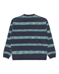 The Quiksilver Boys Boys Take Us Back Sweatshirt in Crown Blue & Heritage Stripe