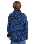 The Quiksilver Boys Boys Ice Fields Full Zip Fleece Jacket in Nebulas Blue