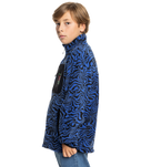 The Quiksilver Boys Boys Ice Fields Full Zip Fleece Jacket in Nebulas Blue