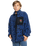 The Quiksilver Boys Boys Ice Fields Full Zip Fleece Jacket in Nebulas Blue