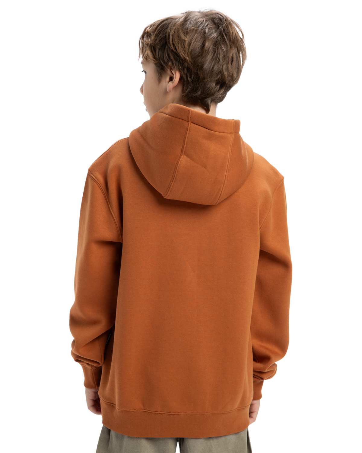 The Quiksilver Boys Boys Omni Logo Hoodie in Bran