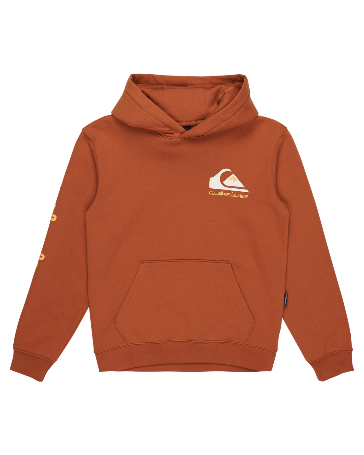The Quiksilver Boys Boys Omni Logo Hoodie in Bran