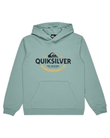 The Quiksilver Boys Boys Typed Out Hoodie in Aquifer