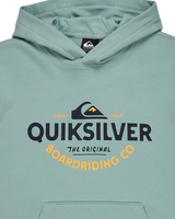 The Quiksilver Boys Boys Typed Out Hoodie in Aquifer