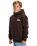 The Quiksilver Boys Boys Sherpa Zip Fleece Jacket in Chocolate Brown