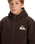 The Quiksilver Boys Boys Sherpa Zip Fleece Jacket in Chocolate Brown