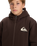 The Quiksilver Boys Boys Sherpa Zip Fleece Jacket in Chocolate Brown