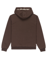 The Quiksilver Boys Boys Sherpa Zip Fleece Jacket in Chocolate Brown