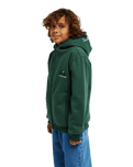 The Quiksilver Boys Boys Sherpa Zip Fleece Jacket in Forest