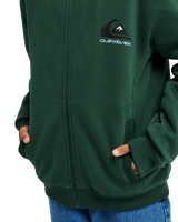 The Quiksilver Boys Boys Sherpa Zip Fleece Jacket in Forest