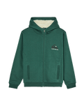 The Quiksilver Boys Boys Sherpa Zip Fleece Jacket in Forest