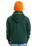 The Quiksilver Boys Boys Sherpa Zip Fleece Jacket in Trekking Green