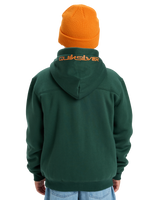 The Quiksilver Boys Boys Sherpa Zip Fleece Jacket in Trekking Green