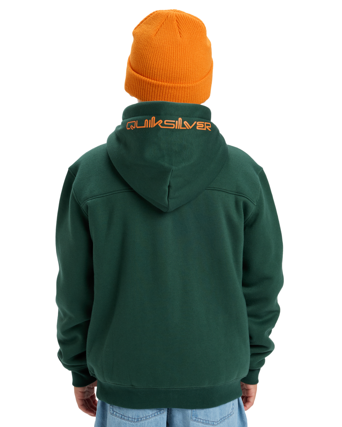 The Quiksilver Boys Boys Sherpa Zip Fleece Jacket in Trekking Green