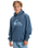 The Quiksilver Boys Boys Comp Logo Hoodie in China Blue