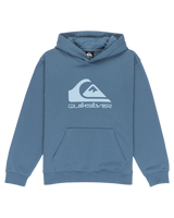 The Quiksilver Boys Boys Comp Logo Hoodie in China Blue