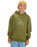 Boys Comp Logo Hoodie in Loden Green