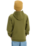 Boys Comp Logo Hoodie in Loden Green