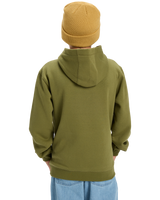 Boys Comp Logo Hoodie in Loden Green