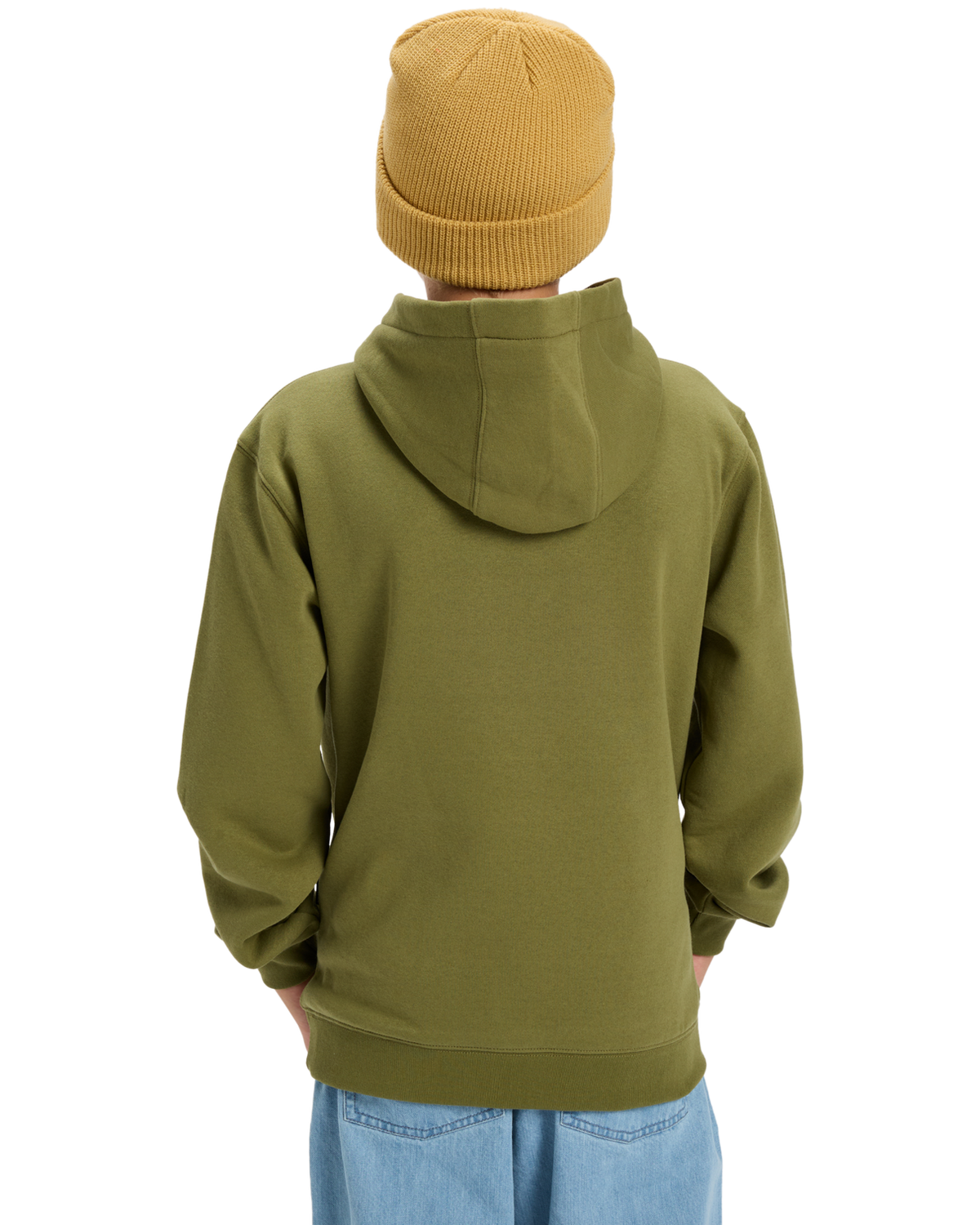 Boys Comp Logo Hoodie in Loden Green