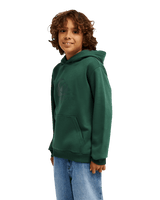 The Quiksilver Boys Boys Comp Logo Hoodie in Forest