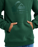 The Quiksilver Boys Boys Comp Logo Hoodie in Forest
