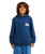 The Quiksilver Boys Boys Omni Logo Hoodie in Dark Denim