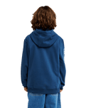 The Quiksilver Boys Boys Omni Logo Hoodie in Dark Denim