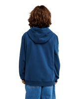 The Quiksilver Boys Boys Omni Logo Hoodie in Dark Denim