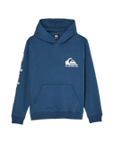 The Quiksilver Boys Boys Omni Logo Hoodie in Dark Denim