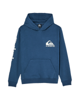 The Quiksilver Boys Boys Omni Logo Hoodie in Dark Denim