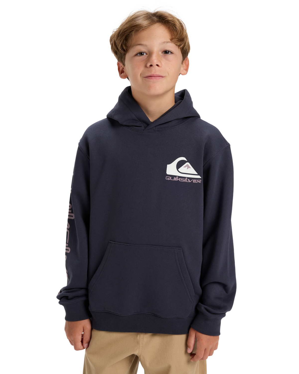 Boys Omni Logo Hoodie in India Ink
