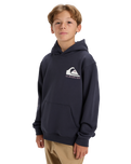 Boys Omni Logo Hoodie in India Ink