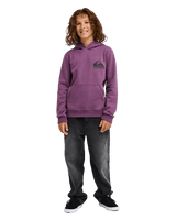 The Quiksilver Boys Boys Omni Logo Hoodie in Grape Jam