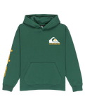 The Quiksilver Boys Boys Omni Logo Hoodie in Trekking Green