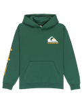 The Quiksilver Boys Boys Omni Logo Hoodie in Trekking Green