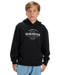 The Quiksilver Boys Boys Graphic Hoodie in Black